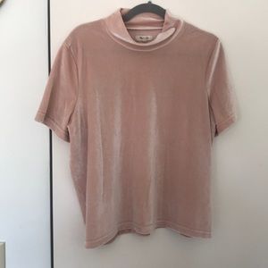 Mock neck short sleeve Madewell top